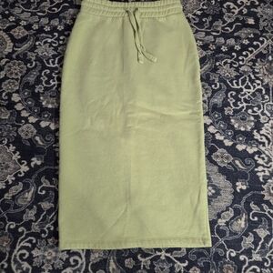 Zara Light Green Midi Skirt